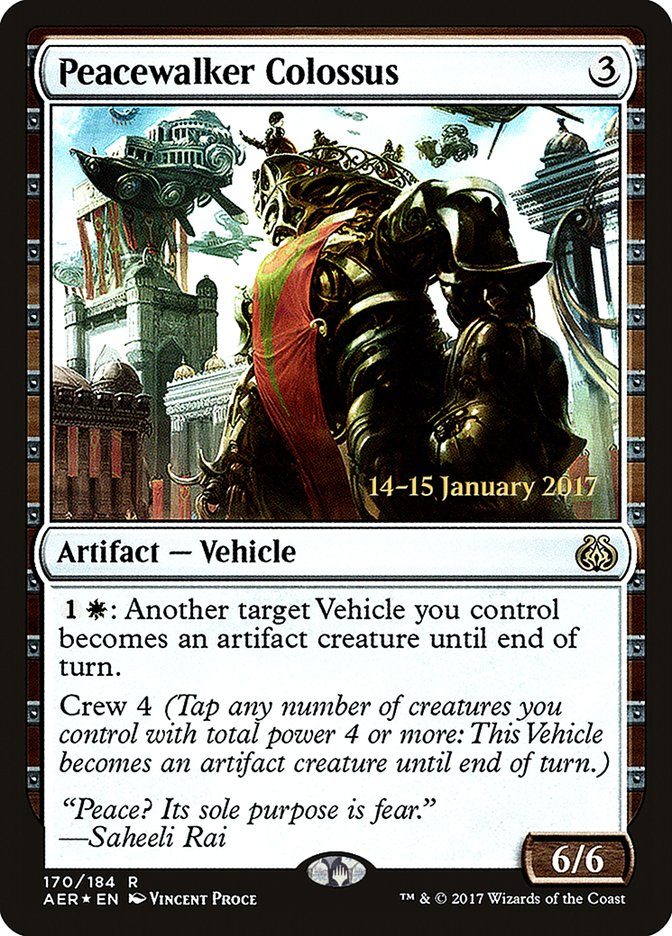 Peacewalker Colossus [Aether Revolt Prerelease Promos] | GnG Games