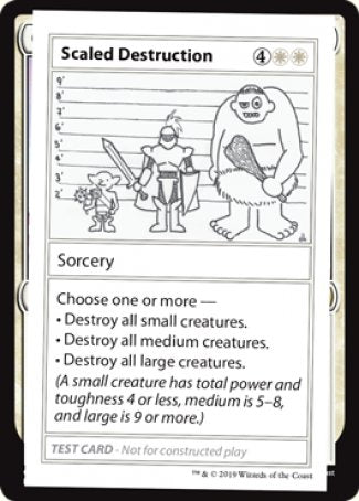 Scaled Destruction (2021 Edition) [Mystery Booster Playtest Cards] | GnG Games
