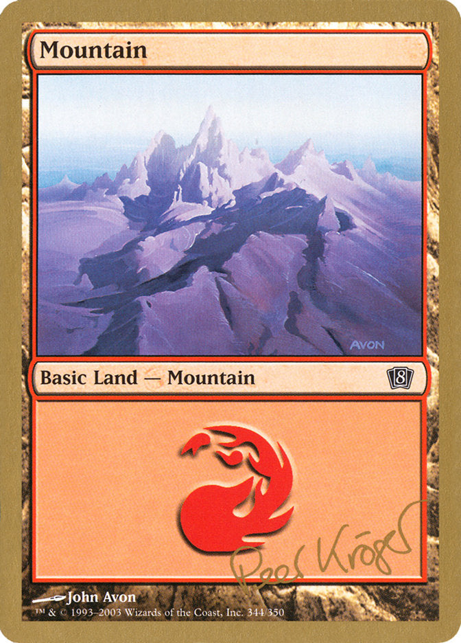 Mountain (344) (Peer Kroger) [World Championship Decks 2003] | GnG Games