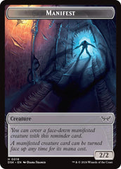 Demon // Manifest Double-Sided Token [Duskmourn: House of Horror Tokens] | GnG Games