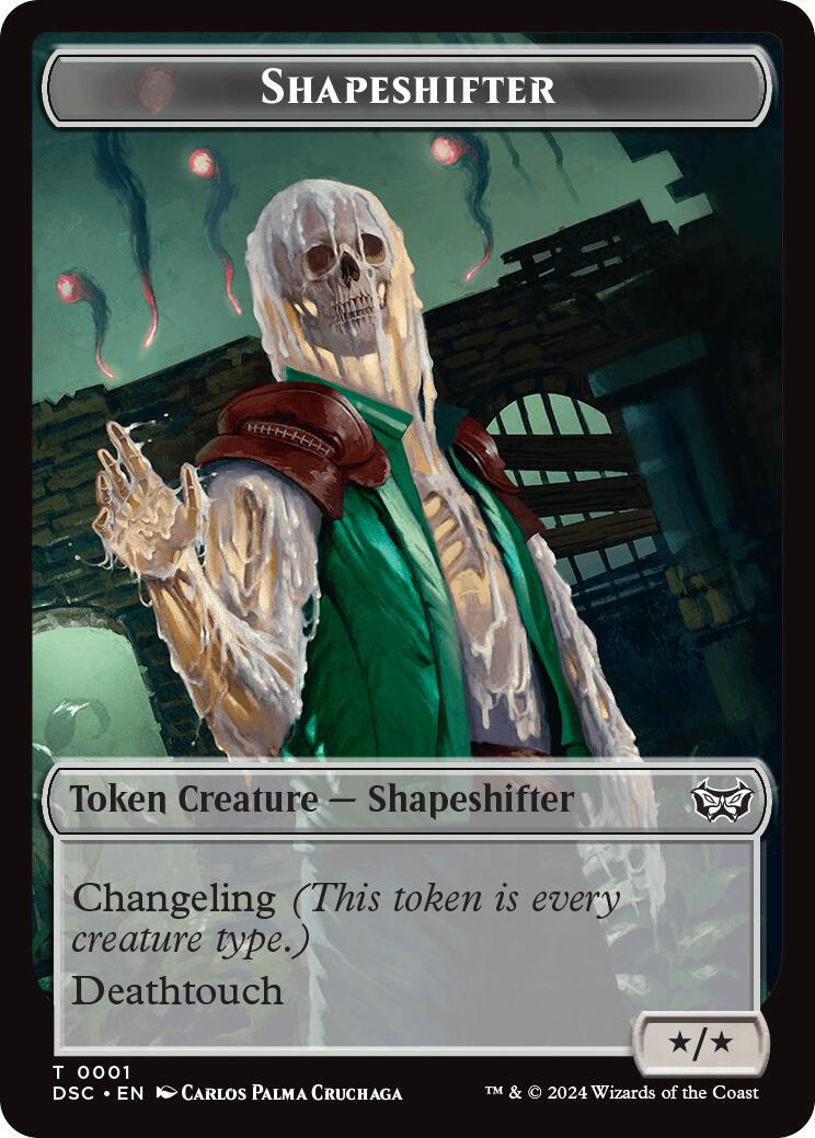 Shapeshifter // Insect (0022) Double-Sided Token [Duskmourn: House of Horror Commander Tokens] | GnG Games