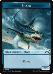 Shark // Copy Double-Sided Token [Duskmourn: House of Horror Commander Tokens] | GnG Games