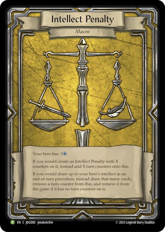 Intellect Penalty (Cold Foil) [JDG000] (Promo)  Rainbow Foil | GnG Games