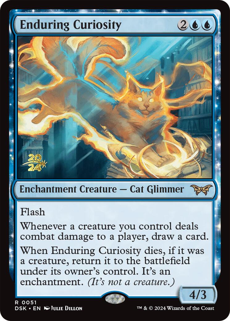 Enduring Curiosity [Duskmourn: House of Horror Prerelease Promos] | GnG Games