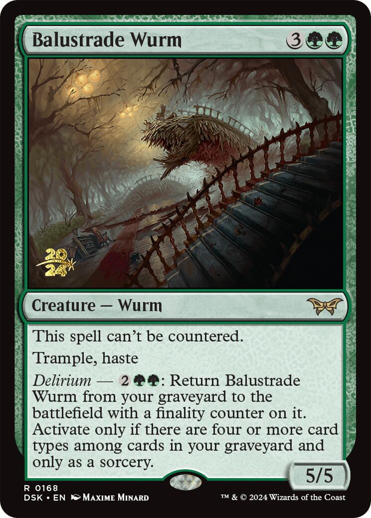 Balustrade Wurm [Duskmourn: House of Horror Prerelease Promos] | GnG Games