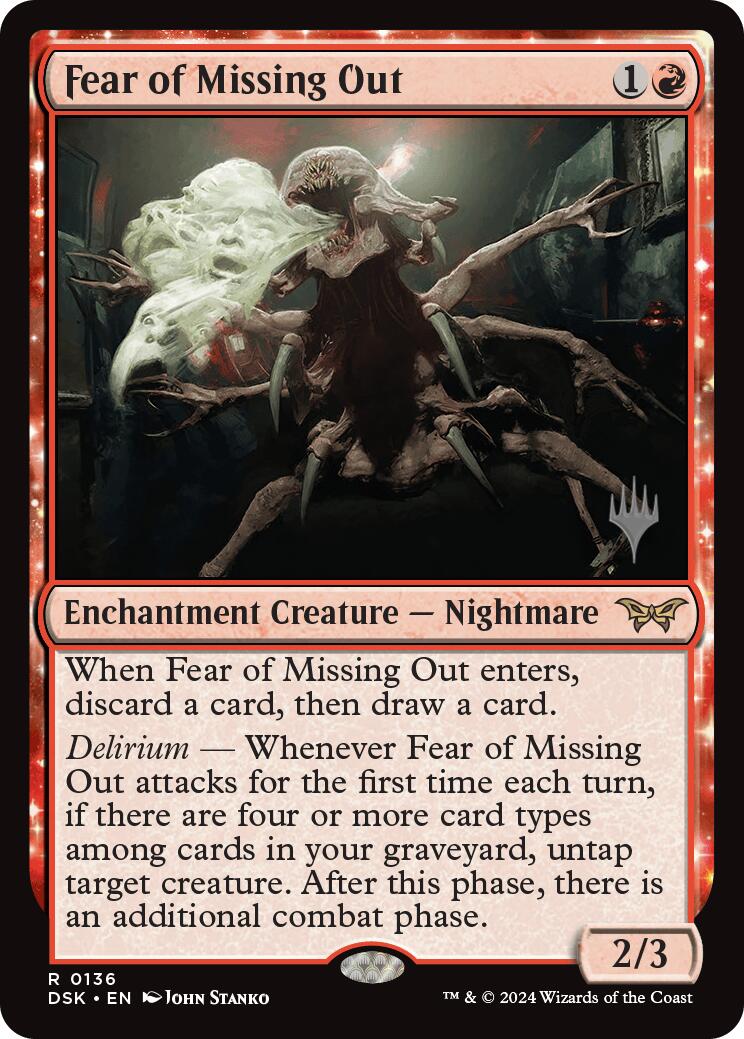 Fear of Missing Out (Promo Pack) [Duskmourn: House of Horror Promos] | GnG Games