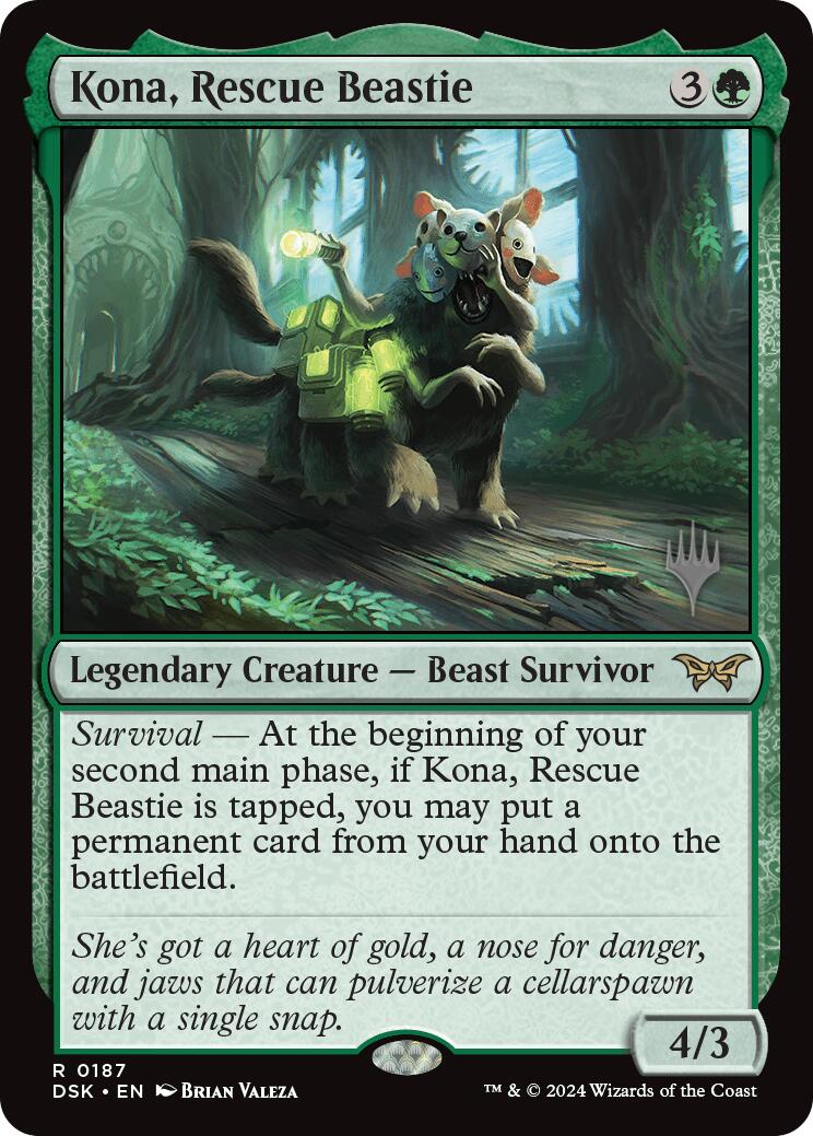 Kona, Rescue Beastie (0187) (Promo Pack) [Duskmourn: House of Horror Promos] | GnG Games