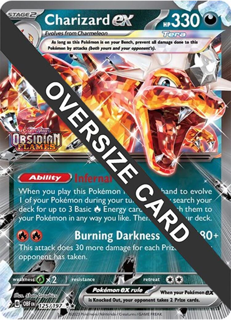 Charizard ex (125/197 - Jumbo Card) [Scarlet & Violet: Obsidian Flames] | GnG Games