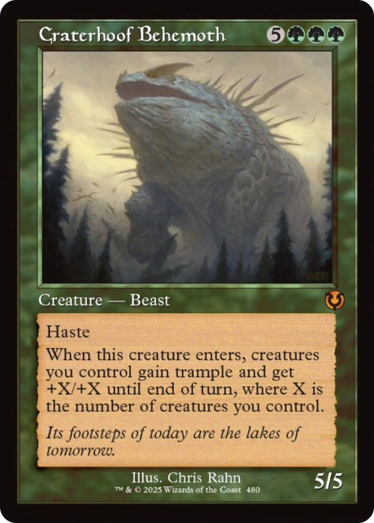 Craterhoof Behemoth (Retro Frame) [Innistrad Remastered] | GnG Games