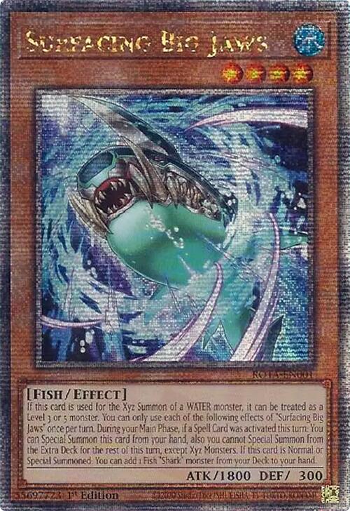 Surfacing Big Jaws (Quarter Century Secret Rare) [ROTA-EN001] Quarter Century Secret Rare | GnG Games