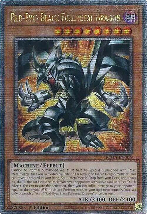 Red-Eyes Black Fullmetal Dragon (Quarter Century Secret Rare) [ROTA-EN005] Quarter Century Secret Rare | GnG Games