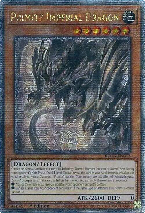 Primite Imperial Dragon (Quarter Century Secret Rare) [ROTA-EN013] Quarter Century Secret Rare | GnG Games
