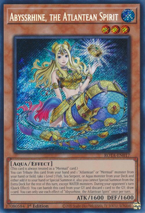 Abyssrhine, the Atlantean Spirit [ROTA-EN017] Secret Rare | GnG Games