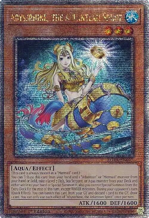 Abyssrhine, the Atlantean Spirit (Quarter Century Secret Rare) [ROTA-EN017] Quarter Century Secret Rare | GnG Games