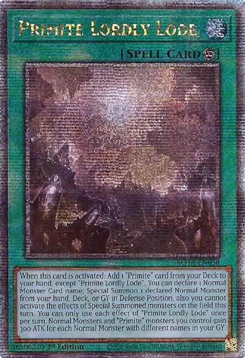 Primite Lordly Lode (Quarter Century Secret Rare) [ROTA-EN058] Quarter Century Secret Rare | GnG Games