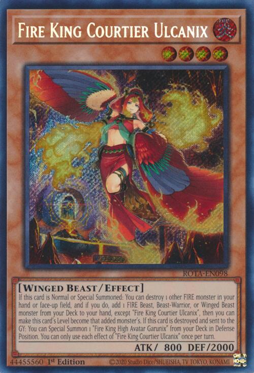 Fire King Courtier Ulcanix [ROTA-EN098] Secret Rare | GnG Games