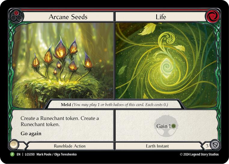 Arcane Seeds // Life [LGS350] (Promo)  Cold Foil | GnG Games