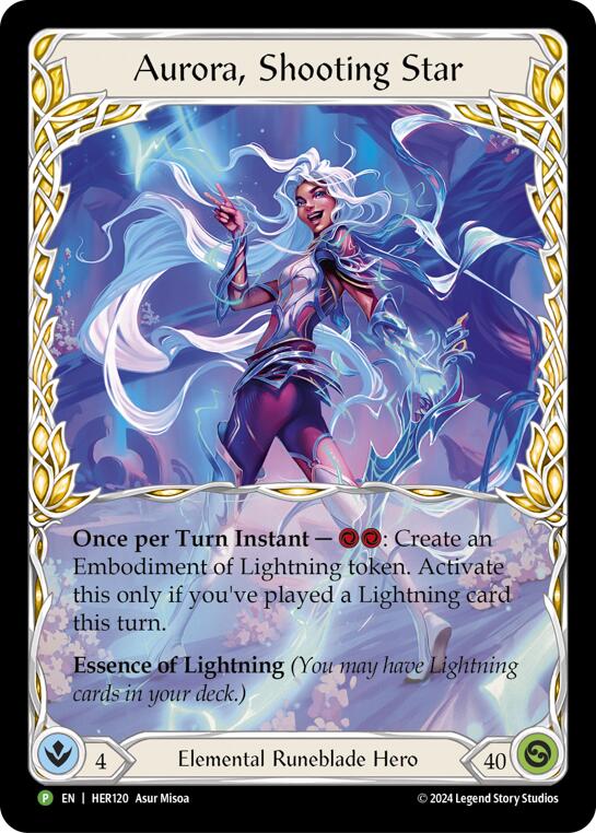 Aurora, Shooting Star [HER120] (Promo)  Rainbow Foil | GnG Games