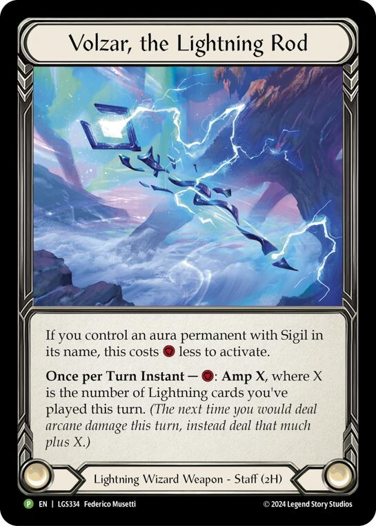Volzar, the Lightning Rod [LGS334] (Promo)  Rainbow Foil | GnG Games