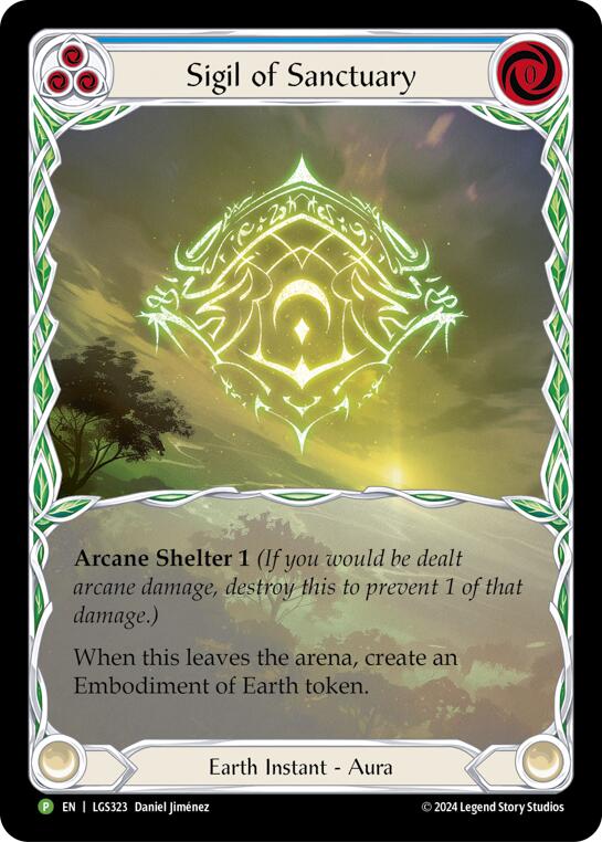 Sigil of Sanctuary (Extended Art) [LGS323] (Promo)  Rainbow Foil | GnG Games