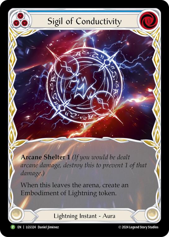 Sigil of Conductivity (Extended Art) [LGS324] (Promo)  Rainbow Foil | GnG Games