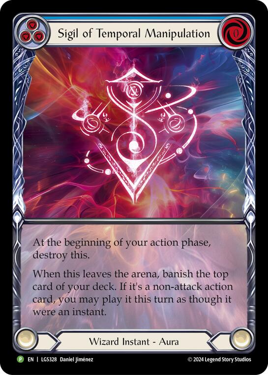 Sigil of Temporal Manipulation (Extended Art) [LGS328] (Promo)  Rainbow Foil | GnG Games