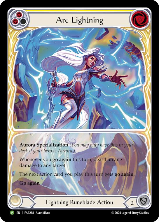 Arc Lightning (Extended Art) [FAB268] (Promo)  Rainbow Foil | GnG Games