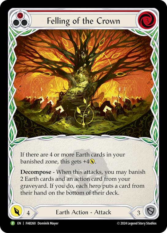 Felling of the Crown [FAB260] (Promo)  Cold Foil | GnG Games