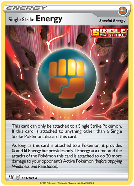 Single Strike Energy (141/163) [Sword & Shield: Battle Styles] | GnG Games