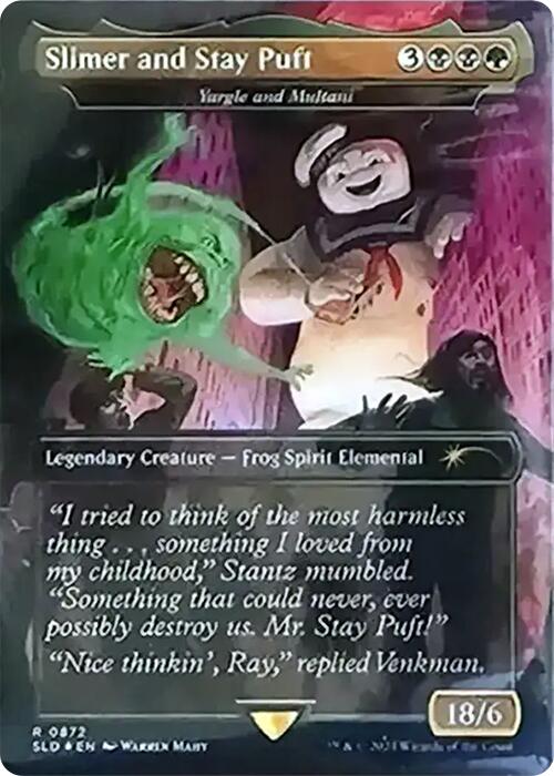 Slimer and Stay Puft - Yargle and Multani (Rainbow Foil) [Secret Lair Drop Series] | GnG Games