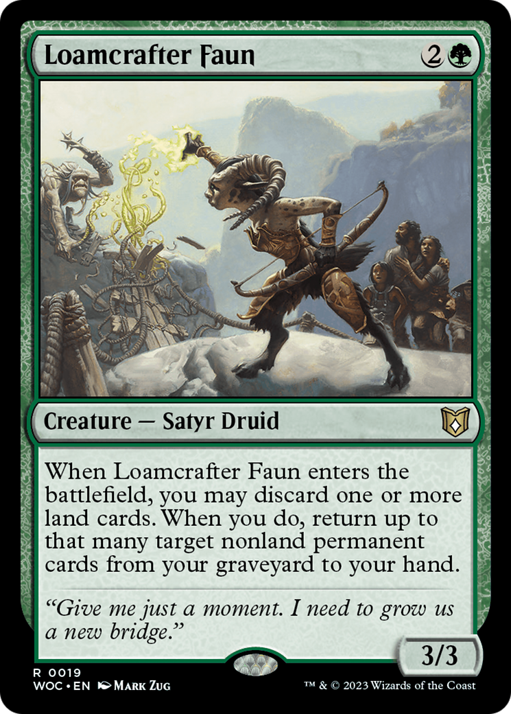 Loamcrafter Faun [Wilds of Eldraine Commander] | GnG Games