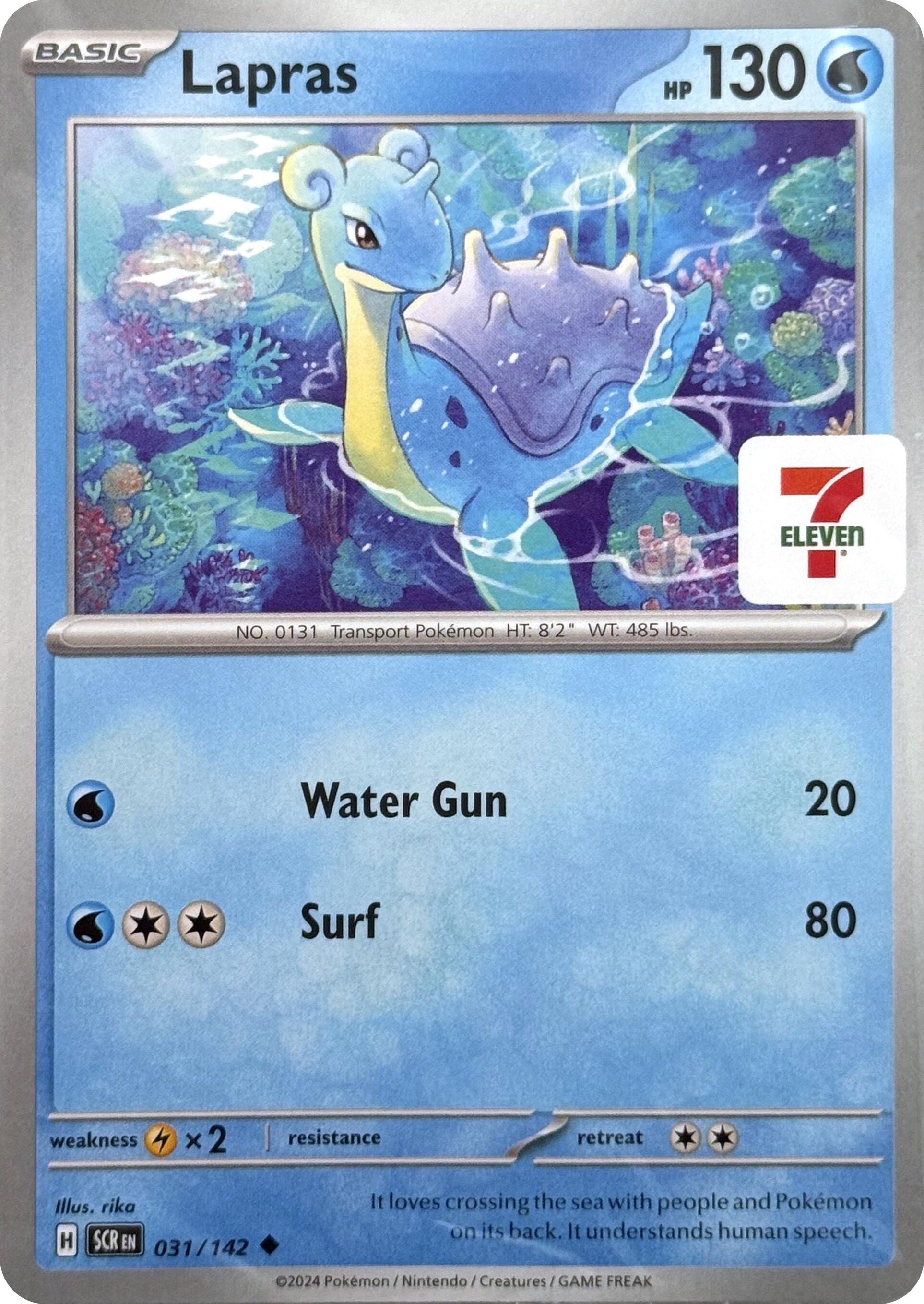 Lapras (031/142) (7-Eleven Promo) [Miscellaneous Cards] | GnG Games