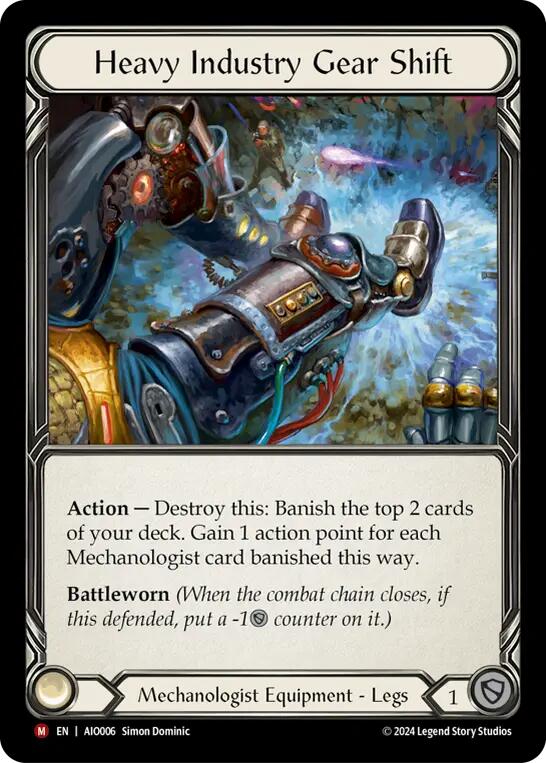 Heavy Industry Gear Shift [AIO006] (Armory Deck: Dash)  Rainbow Foil | GnG Games