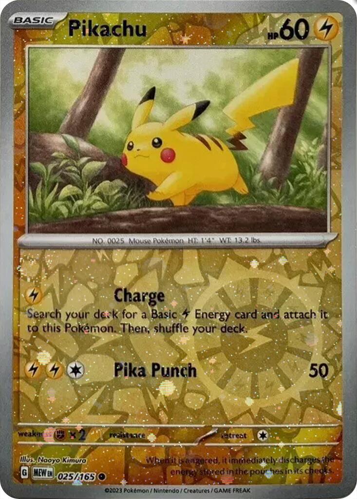 Pikachu (025/165) (Cosmos Holo) (Costco Exclusive) [Miscellaneous Cards] | GnG Games