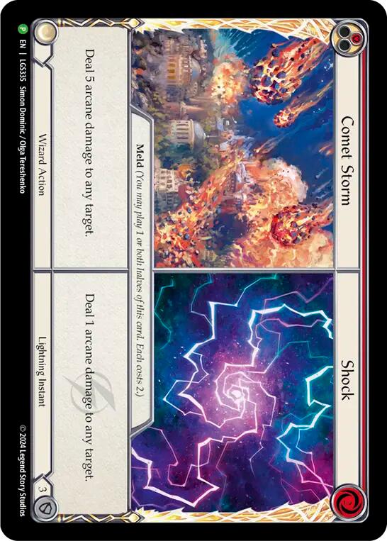 Comet Storm // Shock [LGS335] (Promo)  Cold Foil | GnG Games