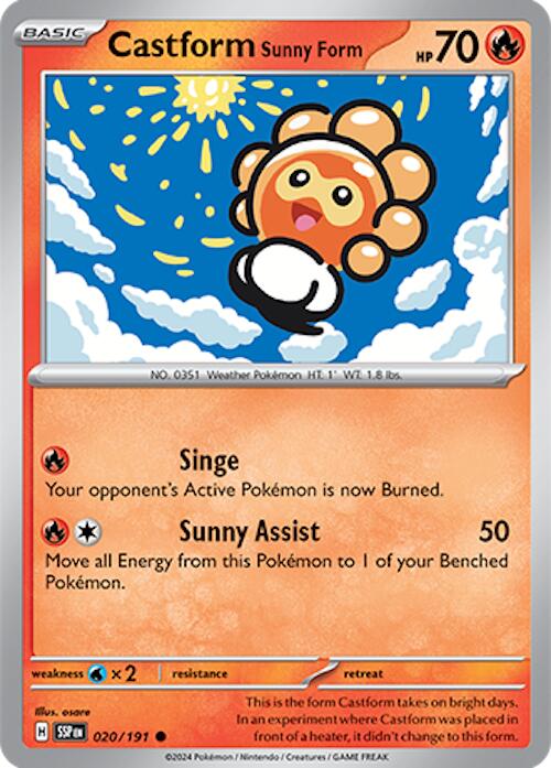 Castform Sunny Form (020/191) [Scarlet & Violet: Surging Sparks] | GnG Games