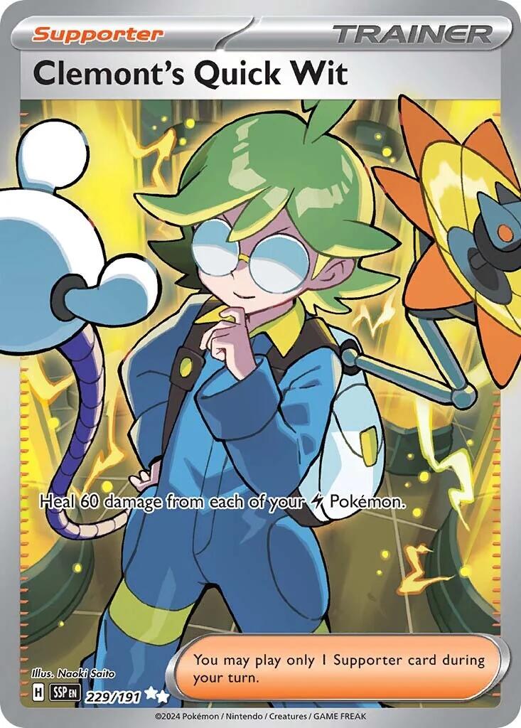 Clemont's Quick Wit (229/191) [Scarlet & Violet: Surging Sparks] | GnG Games