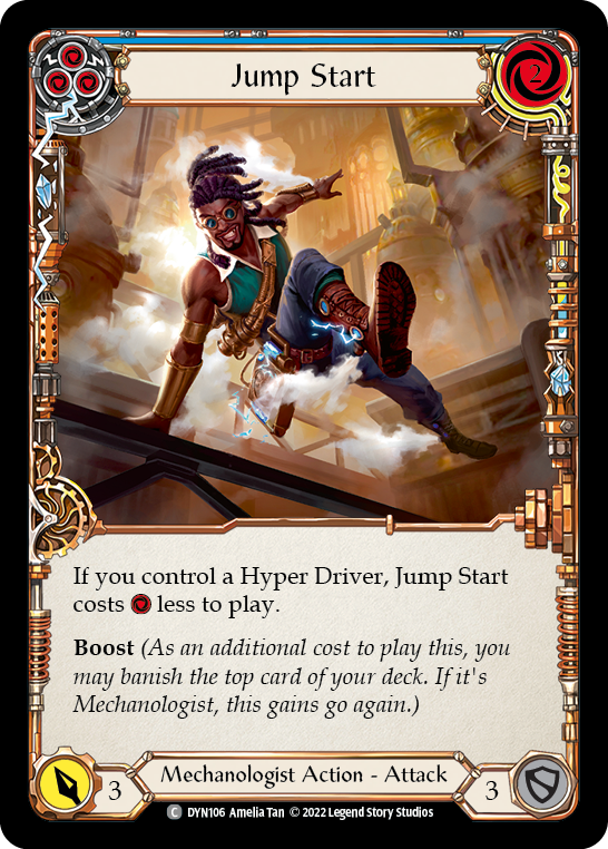 Jump Start (Blue) [DYN106] (Dynasty)  Rainbow Foil | GnG Games