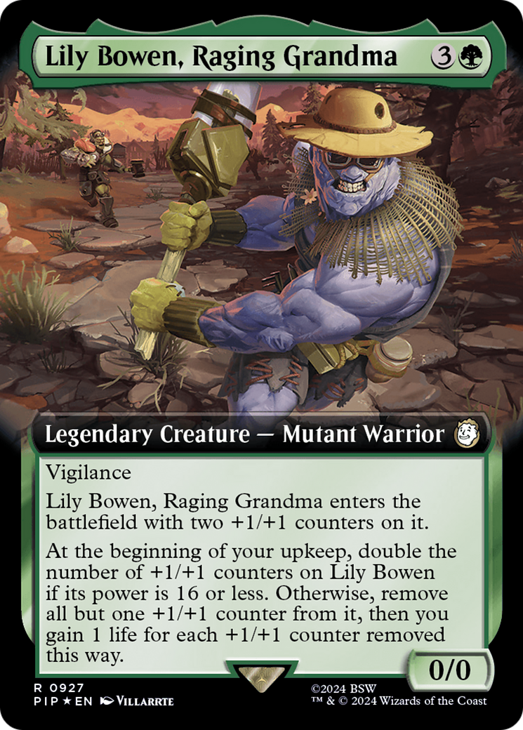 Lily Bowen, Raging Grandma (Extended Art) (Surge Foil) [Fallout] | GnG Games