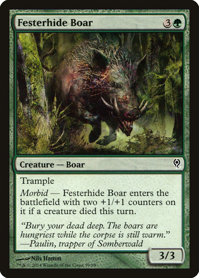 Festerhide Boar [Duel Decks: Jace vs. Vraska] | GnG Games