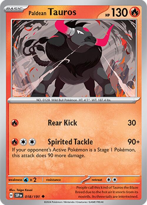 Paldean Tauros (018/191) [Scarlet & Violet: Surging Sparks] | GnG Games