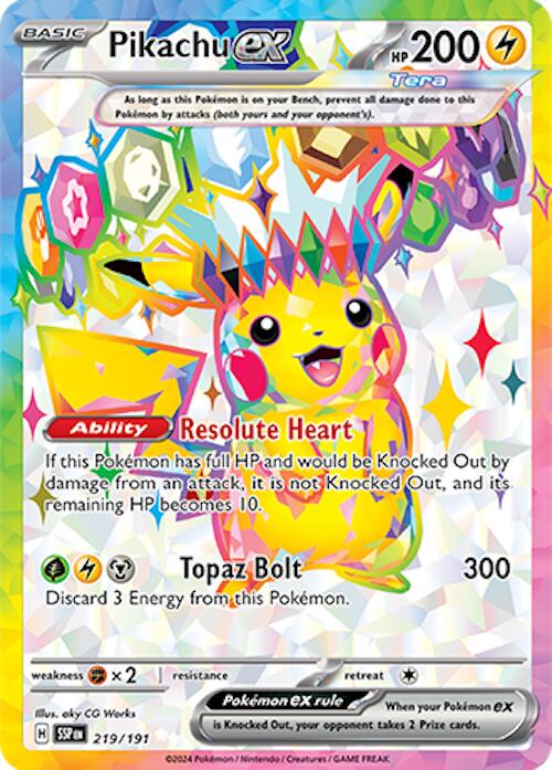 Pikachu ex (219/191) [Scarlet & Violet: Surging Sparks] | GnG Games