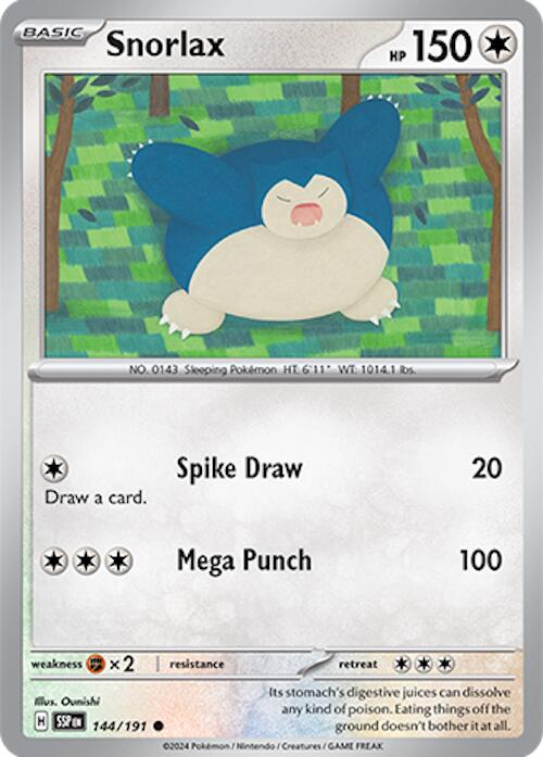 Snorlax (144/191) [Scarlet & Violet: Surging Sparks] | GnG Games