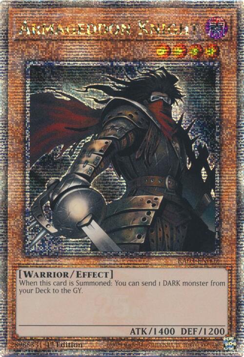 Armageddon Knight (Quarter Century Secret Rare) [RA03-EN002] Quarter Century Secret Rare | GnG Games