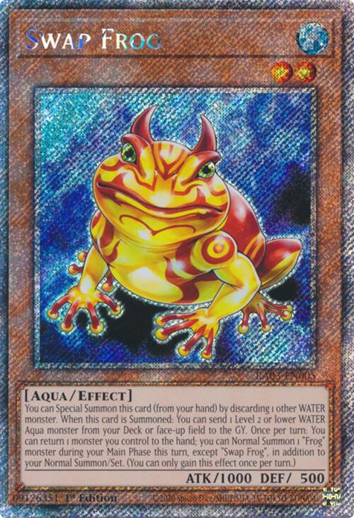 Swap Frog (Platinum Secret Rare) [RA03-EN005] Platinum Secret Rare | GnG Games