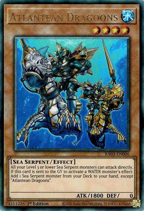 Atlantean Dragoons (UTR) [RA03-EN006] Prismatic Ultimate Rare | GnG Games