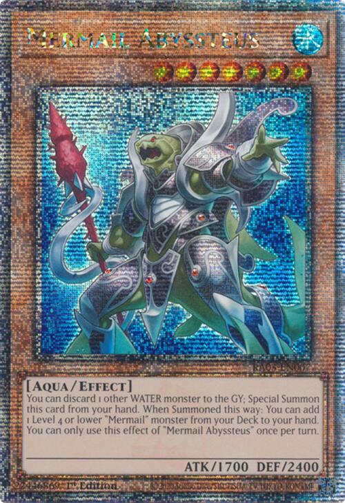 Mermail Abyssteus (Quarter Century Secret Rare) [RA03-EN007] Quarter Century Secret Rare | GnG Games