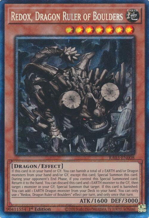 Redox, Dragon Ruler of Boulders (CR) [RA03-EN008] Prismatic Collector's Rare | GnG Games