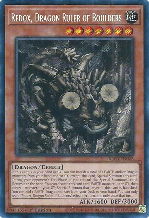 Redox, Dragon Ruler of Boulders (Secret Rare) [RA03-EN008] Secret Rare | GnG Games