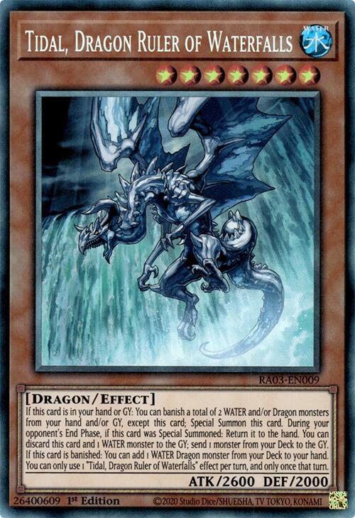 Tidal, Dragon Ruler of Waterfalls (CR) [RA03-EN009] Prismatic Collector's Rare | GnG Games